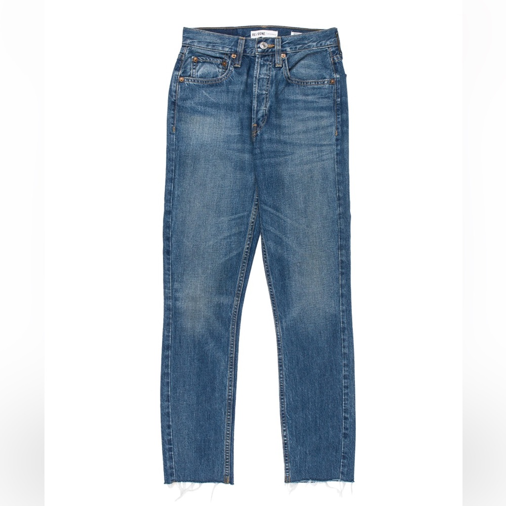 RE/DONE High Rise Stove Pipe Jeans